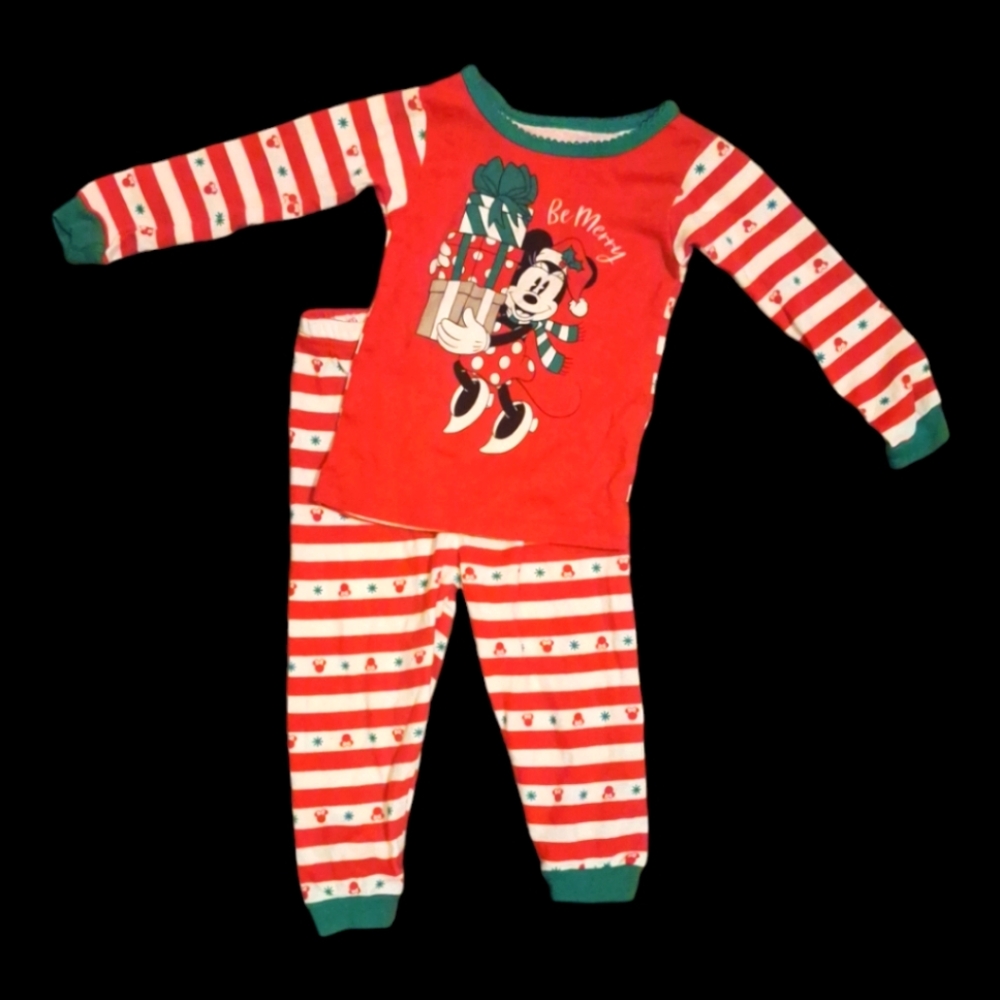 Minnie Mouse Xmas pj's
